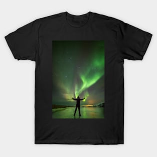 Aurora Borealis in Snæfellsnes, Iceland T-Shirt